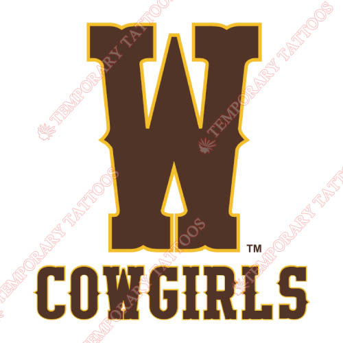 Wyoming Cowboys Customize Temporary Tattoos Stickers NO.7062